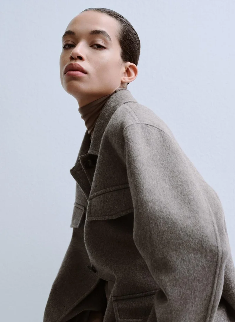 MANGO  Wool jacket with pockets for Women | Best Price UAE